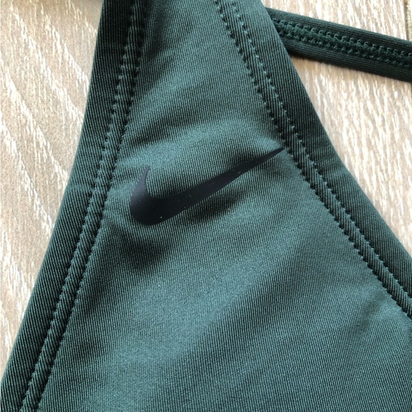 NWOT Nike Triangle Bikini Top in Dark Green Size S - Picture 4 of 9